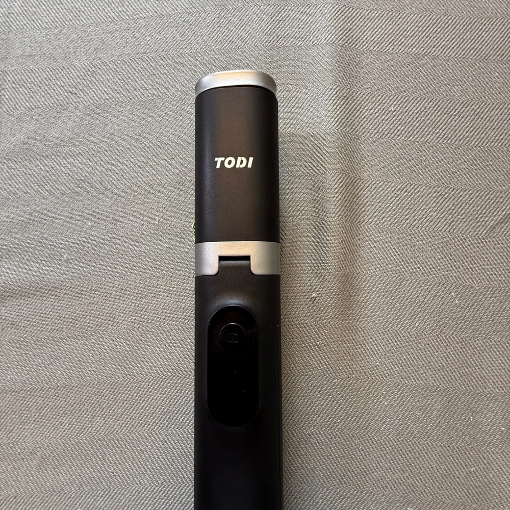 TODI Selfie Stick Tripod Retractable Bluetooth Remote Black Portable Monopod